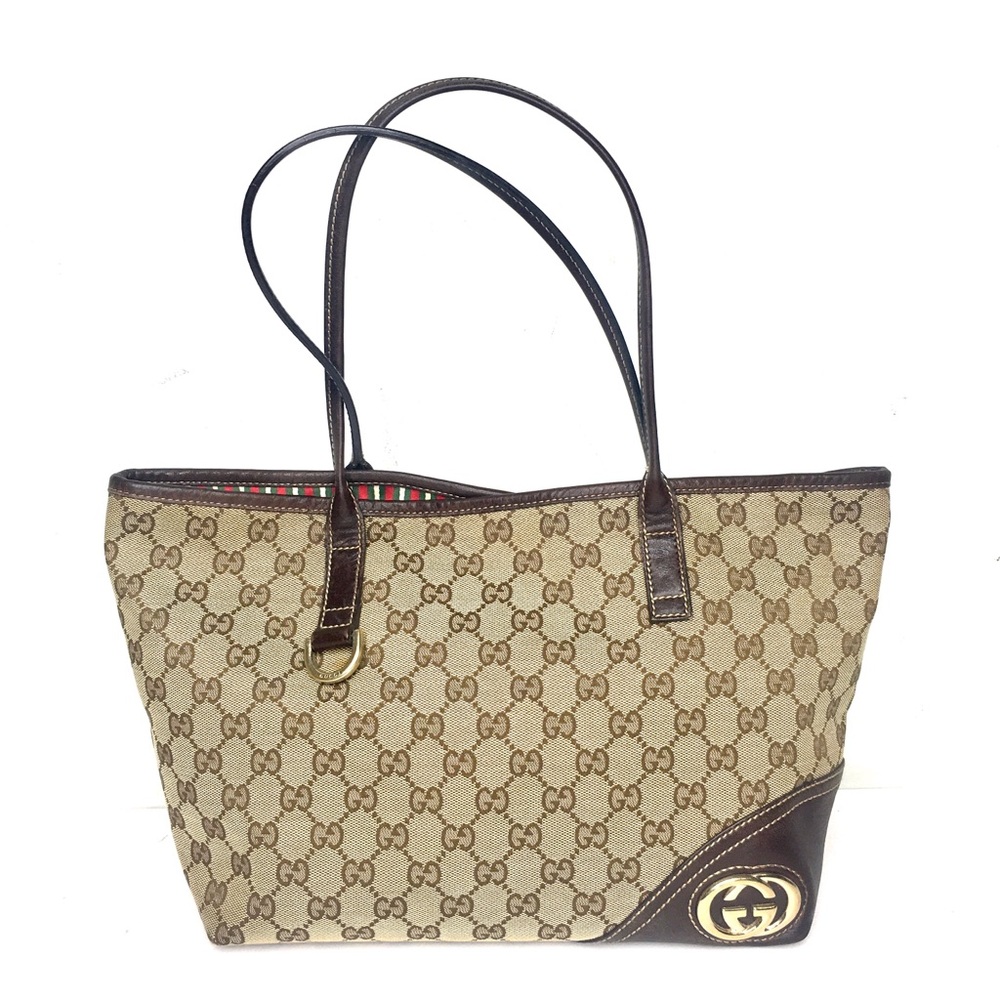 Gucci Brown and Tan Tote Bag